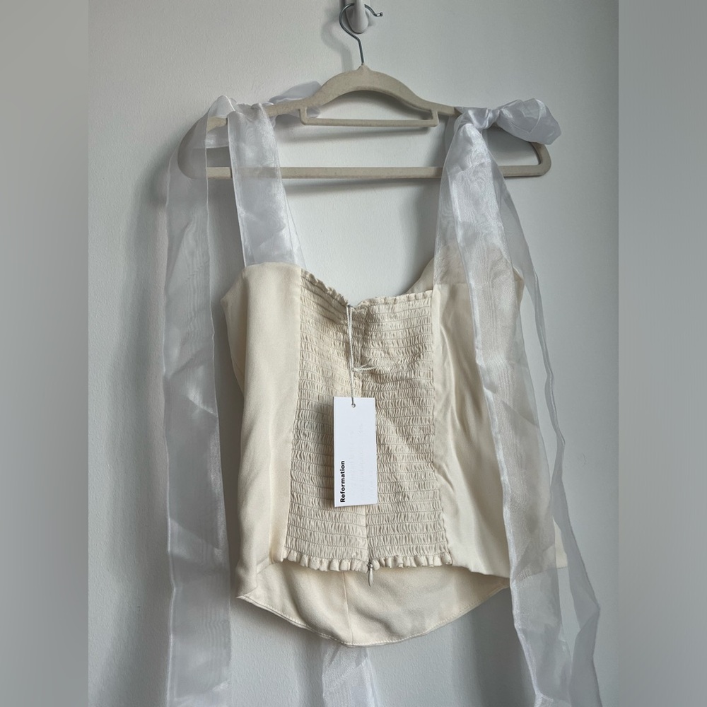 💖 New Reformation Zoey top Size 4 - Picture 3 of 5